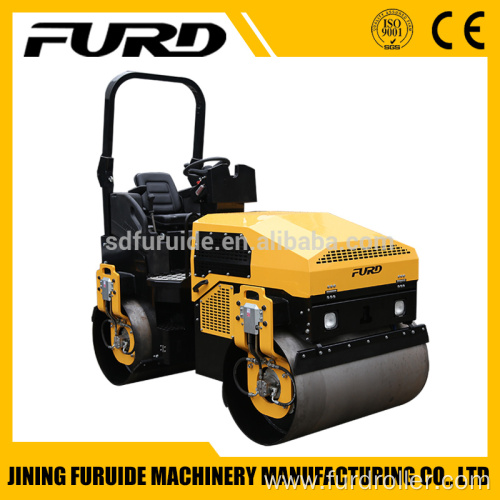 Full Hydraulic Double Drum Drive 3 Ton Vibratory Road Roller for Sale (FYL-1200)